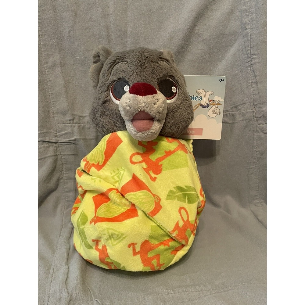 NEW Walt Disney Parks The Jungle Book Baloo Babies Plush with Blanket Pouch 10"‎